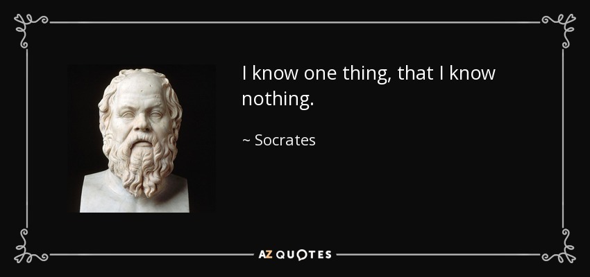 Was Socrates taking the piss? [pt.2] – Does saying ‘There’s only one thing I know – that I know nothing’ actually mean you’re saying you know TWO things?