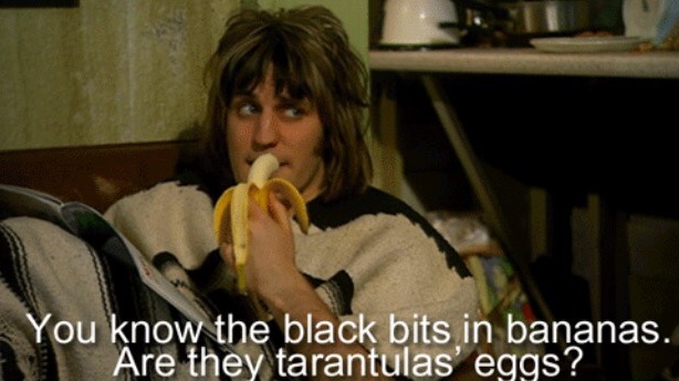 The Philosophy of: Socrates and The Mighty Boosh’s Vince Noir – Question everything. Even what the black bits in bananas are.
