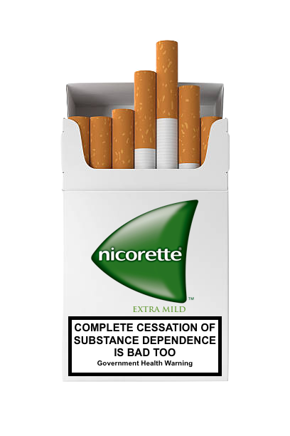Exciting: After Everybody on Earth Quits Smoking, Nicotine Replacement Brand Nicorette Releases New Range of Cigarettes and Other Nicotine Re-introduction Products