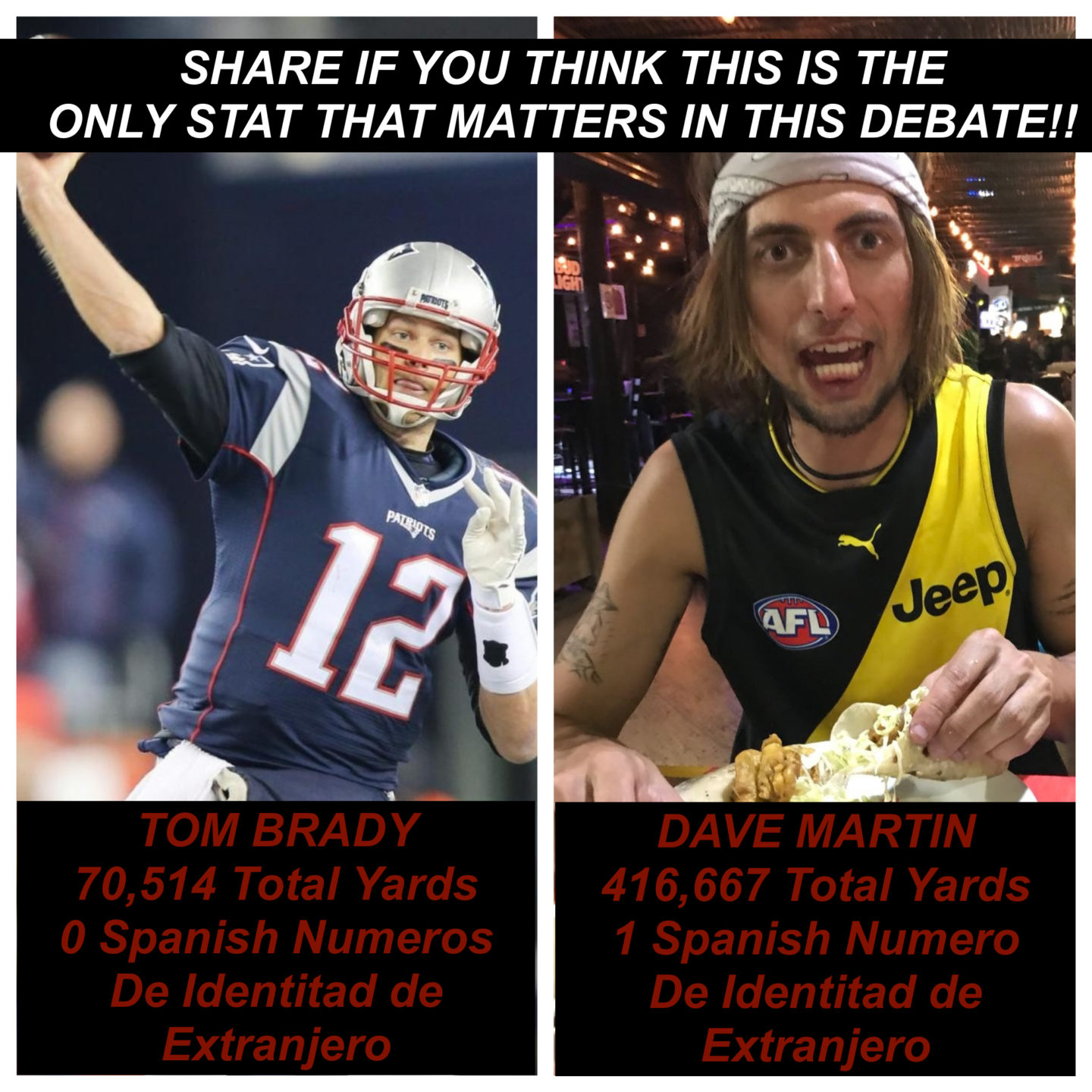 Tom Brady vs. Me – The Debate Is Settled