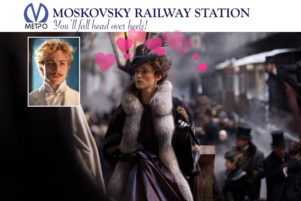 It’s Russia Week: What A Slip-Up: Saint Petersburg’s Moskovsky Station Just Released A New Ad Campaign Using Tolstoy’s Fictional Character Anna Karenina To Promote The Idea That Great Things Like Finding True Love Can Happen To You At The Station, But They Clearly Forgot To Read To The End Of The Book Where She Decides To Lie Down Under One Of The Trains And Get Her Skull Flattened