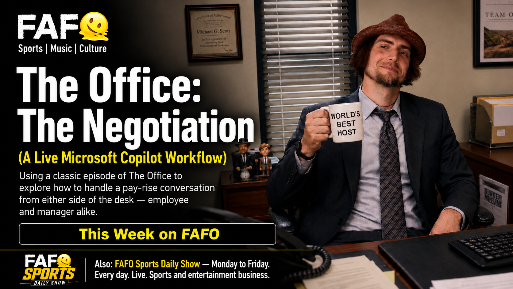 FAFO: The Office | How to negotiate a pay rise from either side of the desk – A Copilot workflow post thumbnail image
